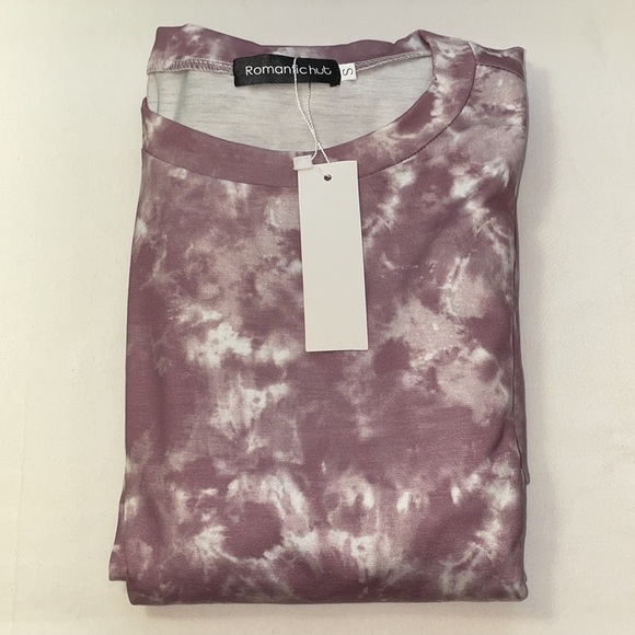 New Women's Tie-Dye Long Sleeve Top & Joggers Set - Picture 5 of 14